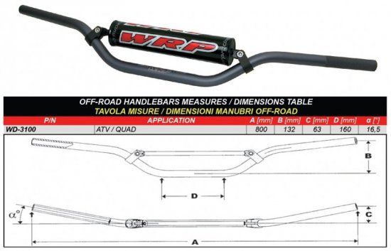 Riaditka WRP PRO-TECH ATV/QUAD Tmavo šedá