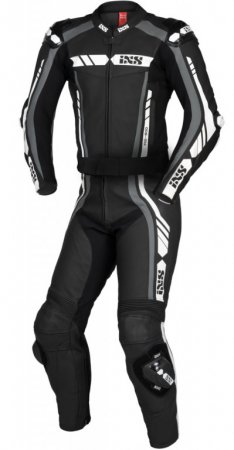 2ks športový oblek iXS X70020 RS-800 1.0 čierno-šedo-biela 58H
