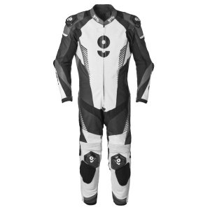 1 piece Leather Suit GMS GRC-1 black-white-grey 48H